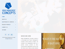 Tablet Screenshot of midasmanagementconcept.com